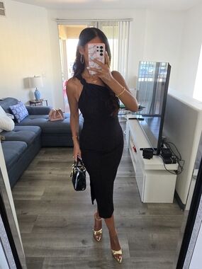 buckled cut out knit dress zara BUCKLED CUT OUT KNIT DRESS new with tags